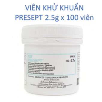 viên sát khuẩn presep 2.5g hôp 100v