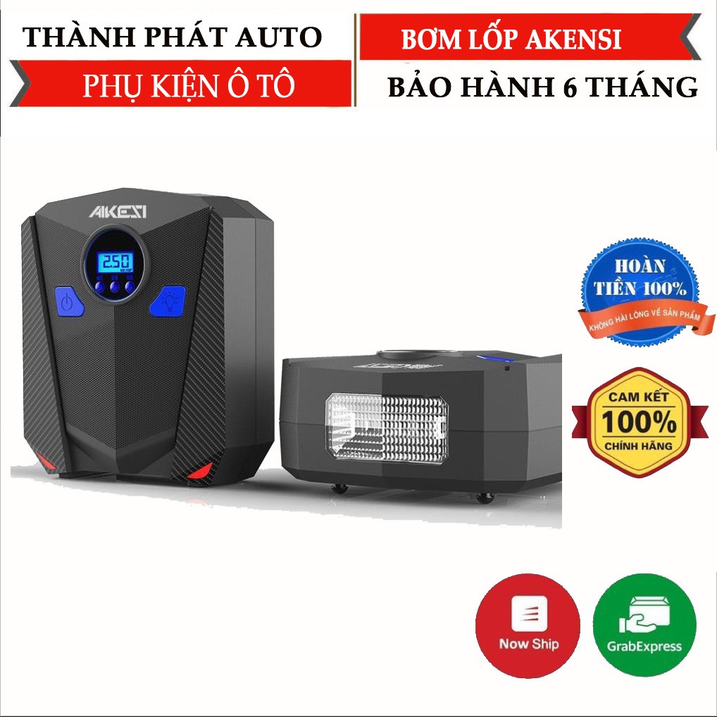 Máy bơm lốp ô tô điện tử AIKESI - máy bơm lốp xe ô tô máy bơm lốp xe hơi máy bơm lốp ô tô đa năng Bảo hành 12 tháng - CarSun Store phụ kiện chuyên dành cho xe ô tô