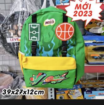 Balo Cho Bé Đi Học - Quà Tặng Sữa Milo - Mẫu Mới 2023 chất đẹp to nhiều ngăn