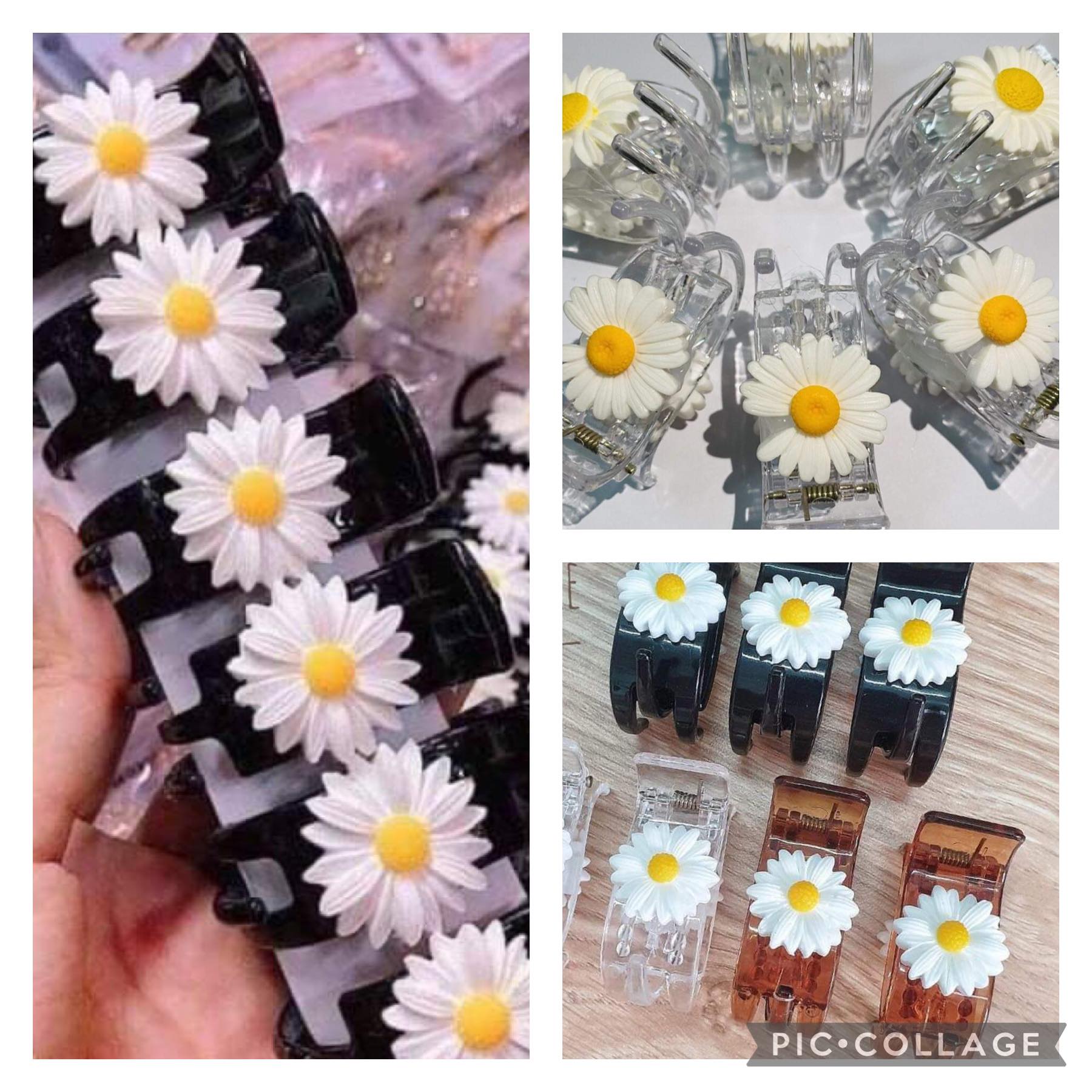 Combo 12 kẹp càng cua hoa cúc họa mi xinh đẹp hot trend -kc11