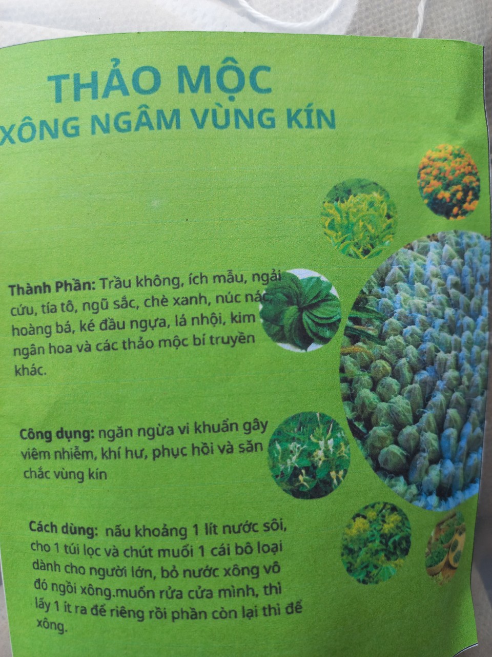 Thảo mộc xông ngâm vùng kín bịch 10 gói