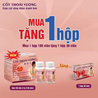 cốt thoái vương hỗ trợ thoát vị đĩa đệm