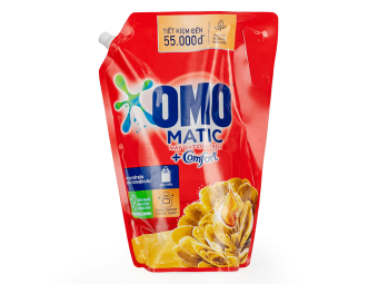 Nước giặt OMO Matic hương Comfort tinh dầu thơm túi 2,8L-3.5 L