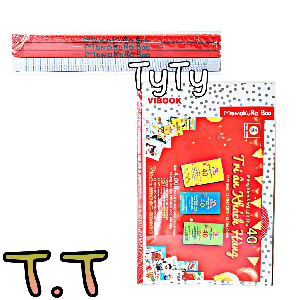 Lốc 5 cuốn tập sinh viên 200 trang vĩnh tiến