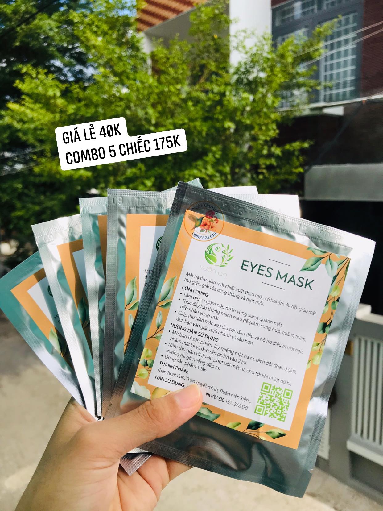 Mặt nạ xông hơi mắt eyes mask