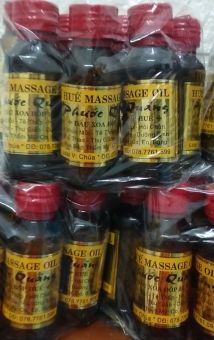 Bộ 5 Dầu xoa bóp Huế PHƯỚC QUẢNG ( massage 5 lọ x 60ml chai thủy tinh , loại đặc biệt )