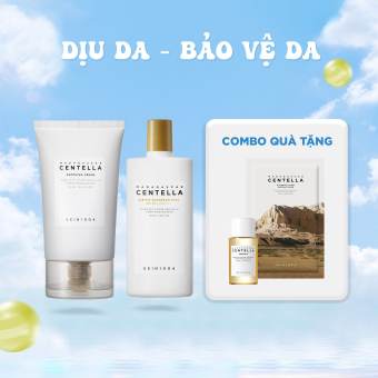 Combo Skin1004 Kem chống nắng Madagascar Centella Air-Fit SunCream Plus 50ml + Skin1004 Kem dưỡng Madagascar Centella Soothing Cream 75ml