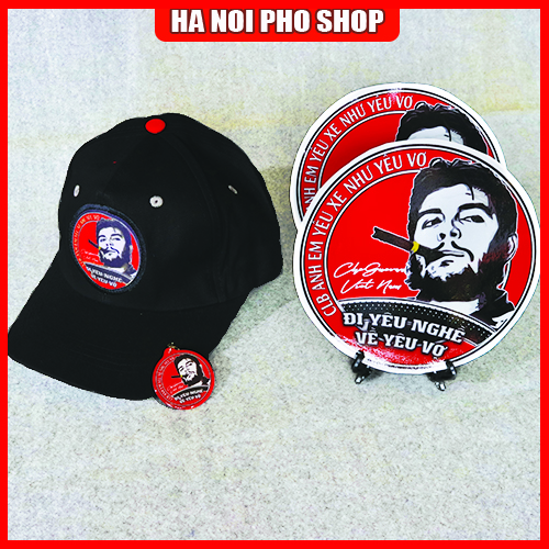 Tem Logo Đi Yêu Nghề về Yêu Vợ, Combo Mũ nón Móc khóa Đi Yêu Nghề [Tiết kiệm 30k] | Hà Nội Phố Xe Tải