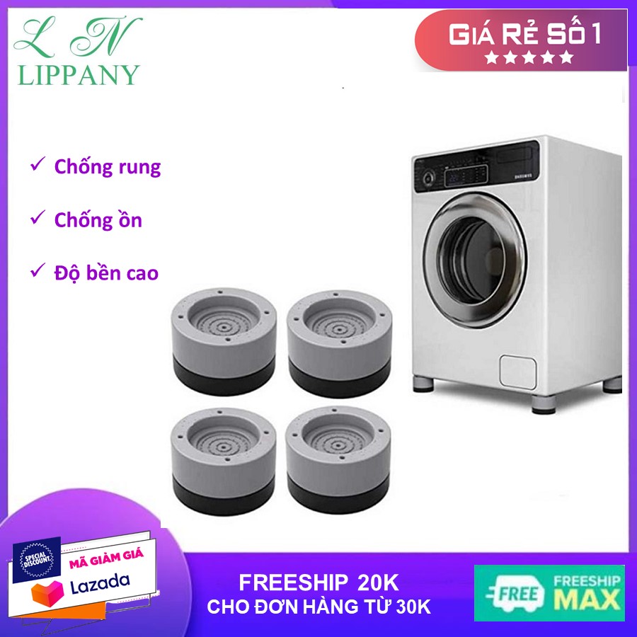 Bộ 4 Miếng Đệm Cao Su Chống Rung Cho Máy Giặt, Đế Chống Rung Máy Giặt, Kệ Chống Rung Máy Giặt Giảm Tiếng Ồn Hiệu Quả Cho Máy Giặt, Bàn Ghế