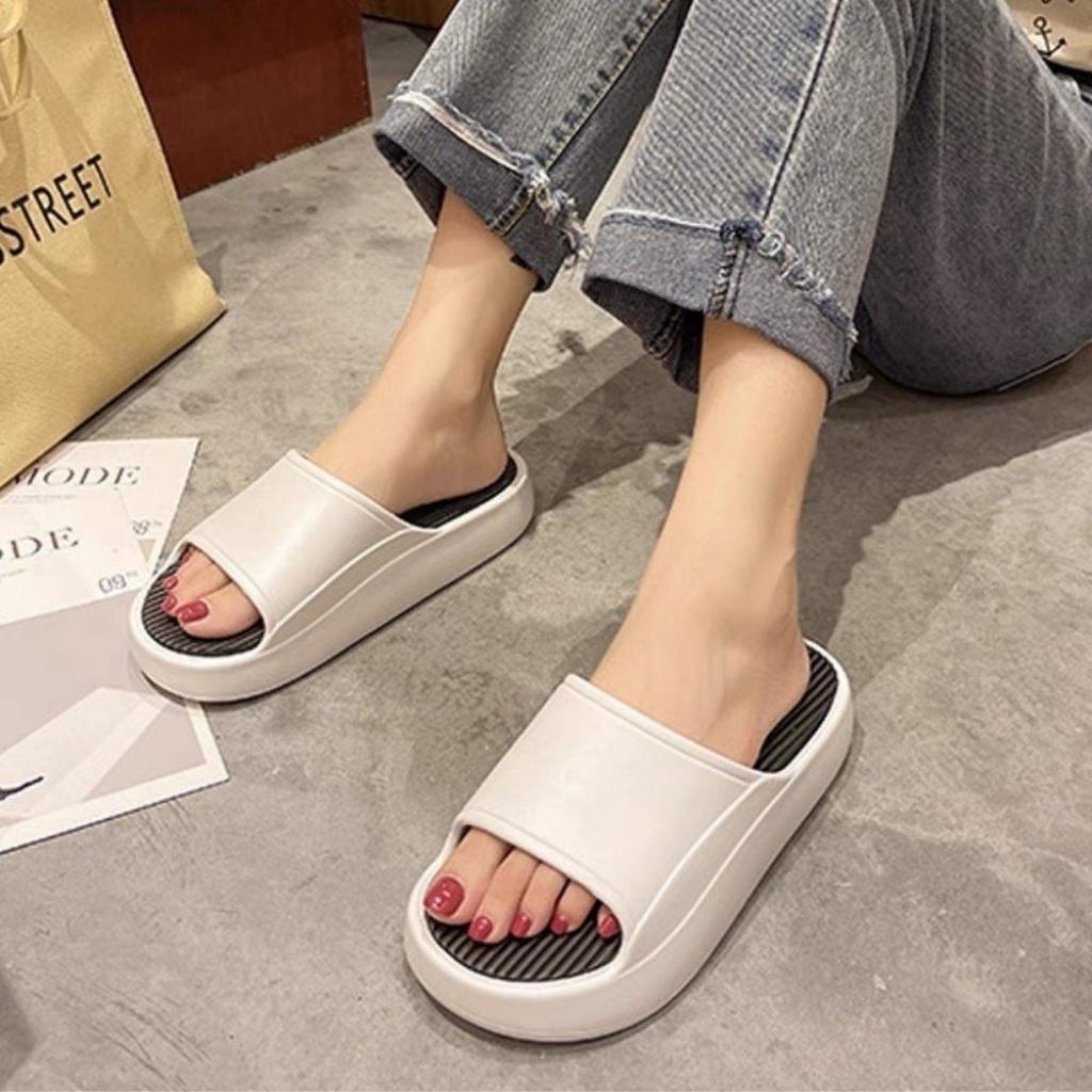 Dép bánh mì đế độn 4cm EVA chọn tăng 1 size