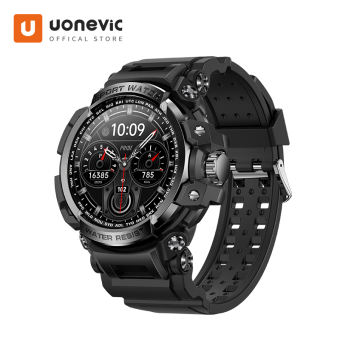 Uonevic Đồng hồ thông minh LC16 cuộc gọi Bluetooth huyết áp cho nam giới oxy Smartwatch IP68 không thấm nước Thiết bị theo dõi thể thao