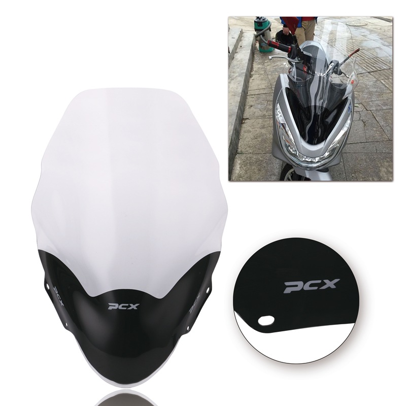 MOO Tấm Chắn Gió Kính Chắn Gió Xe Máy Cho Honda PCX125 PCX125 150 2013-2017 Tấm Chắn Gió Trước Xe Máy