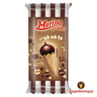 Kem Merino Superteen ốc quế socola 60g