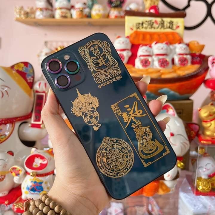 [HCM]Miếng dán Combo 4 Linh phù ( búa, tỳ hưu ,quyến rũ, chuyển vận) dán điện thoại để bóp ví, miếng dán nút bấm