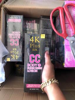 Lotion chốnǥ nắng dưỡng thể 4K Plus CC Body Sunscreen Lotion Thái Lan Hồng