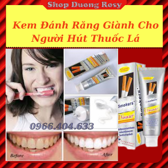 Kem đánh răng dành cho người hút thuốc lá