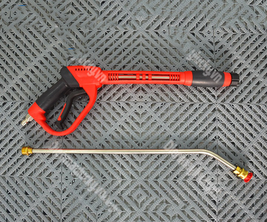 Cây rửa xe cao áp dài 50cm và 1,2m đầu cong có sẵn béc