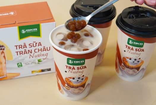 Cốc trà sữa trân châu nướng uống liền BKB