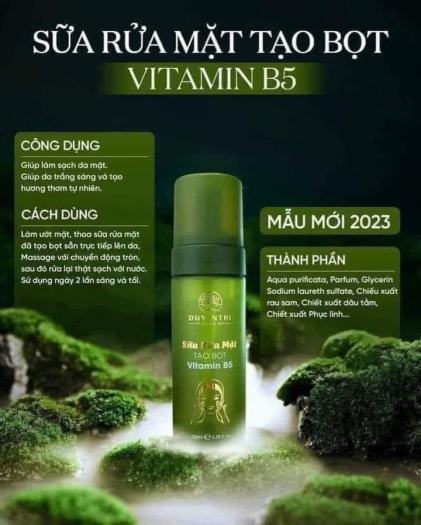 Sữa Rửa Mặt Bách Y Sâm DA DẦU MỤN SẠCH SÂU TẠO BỌT 150ml ( SỮA RỬA MẶT TẠO BỌT VITAMIN B5 Duyên Thị )