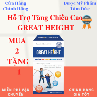 MUA 2 TẶNG 1 Great Height Giúp Tăng Trưởng Chiều Cao Cho Trẻ- DMPTD