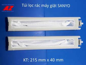 SET 02 túi lưói lọc 21.5cm x 4 cm thay thế cho máy giặt SANYO của đứng
