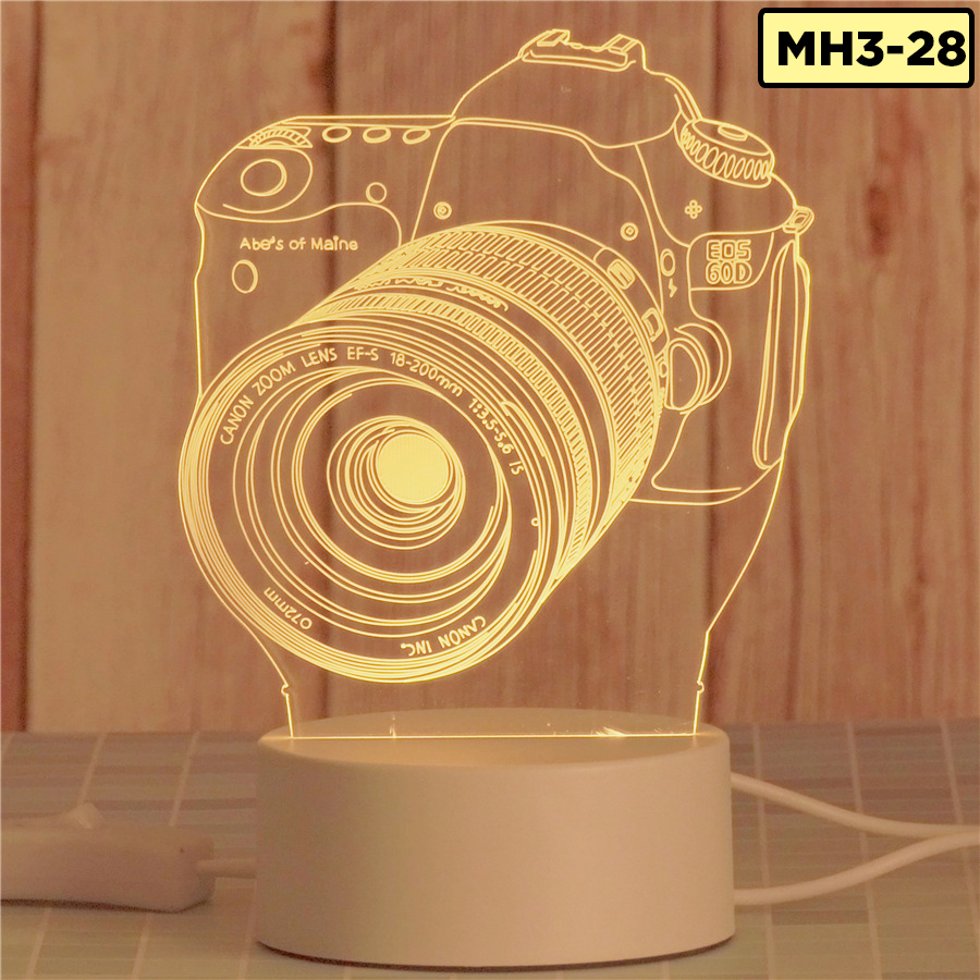 Đèn LED 3D nhiều mẫu khác nhau, quà tặng tình yêu, mô hình xe đẹp,đèn ngủ đèn trang trí decor
