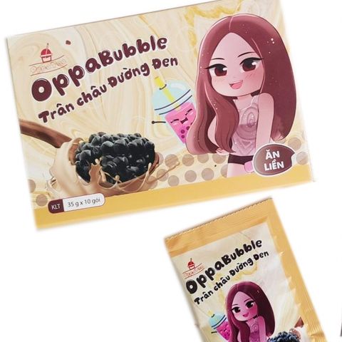 Trân châu oppa bubble ăn liền 350gram - 4 vị