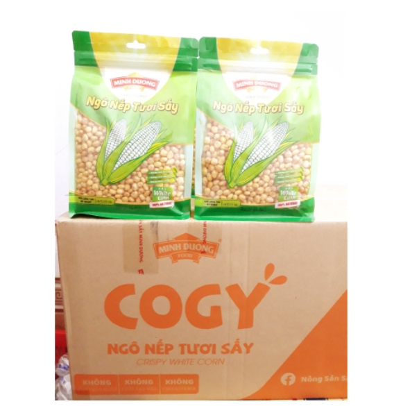 Combo 4 gói x 400g ngô nếp tươi sấy minh dương