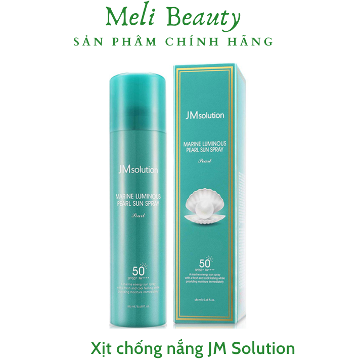 Xịt Chống Nắng JM Solution Marine Luminous SPF50 180ml – Màu Xanh