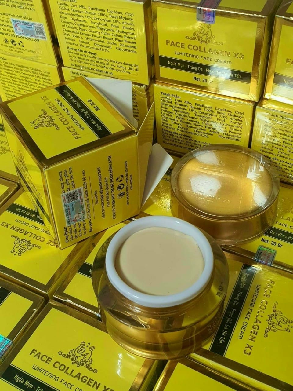 KEM FACE COLLAGEN X3 MỜ THÂM NÁM DƯỠNG TRẮNG DA MỸ PHẨM ĐÔNG ANH