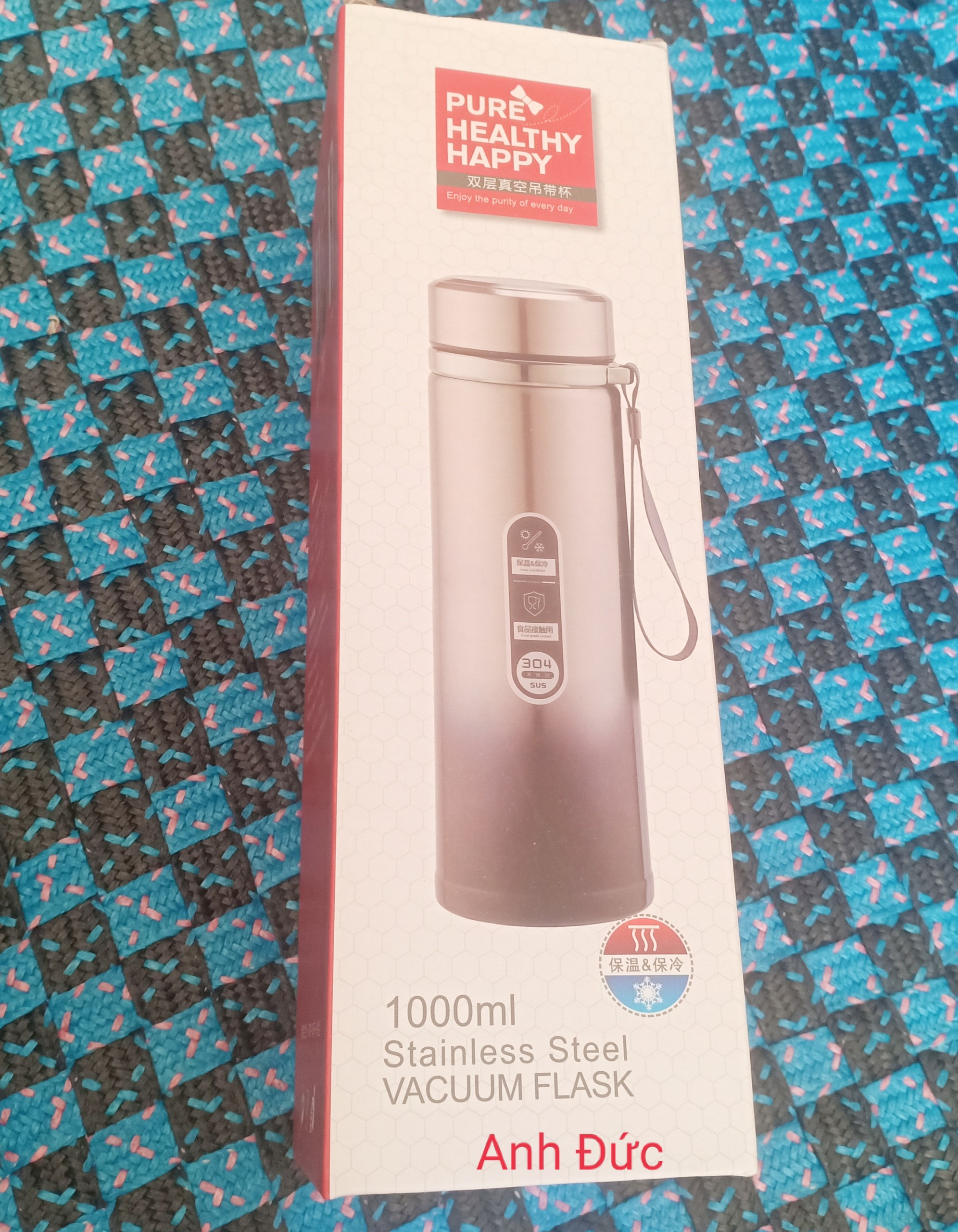 Bình nước giữ nhiệt inox 304 cao cấp không gỉ vacuum flask