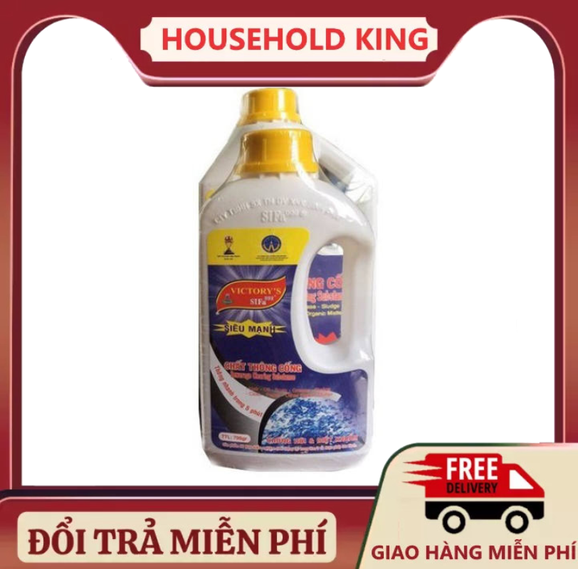 Chai thông bồn cầu và cống cực mạnh 700ml – chất chống tắc nghẽn cấp tốc