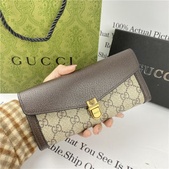 Ví GUCCI Cho Nữ Đang Giảm Giá Màu Nâu Dài 2022 Món Quà Tuyệt Vời Nhất Cho Vợ Hoặc Bạn Gái Với Hộp Và Giấy Cầu Xin Tùy Chọn