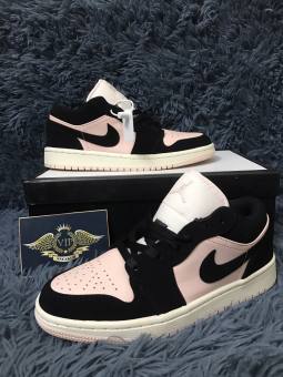 Giầy Jordan 1 Thấp Cổ Hồng Đen - 1.1 + Tặng Thêm 1 bộ dây + [Full Box, Full Bill + Full Phụ Kiện]