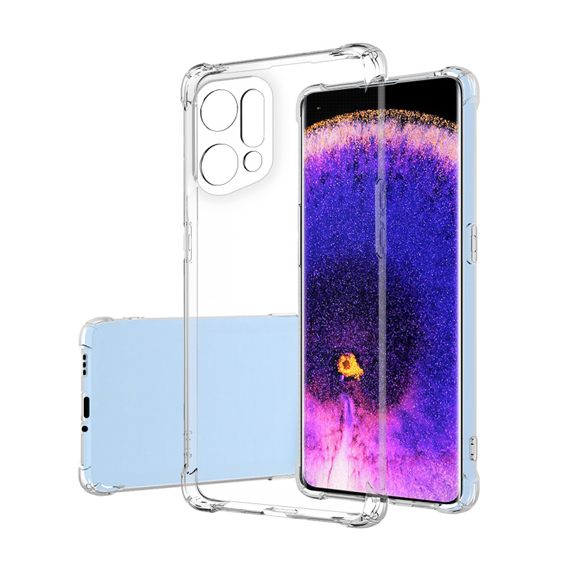 Soft Jelly Case for OPPO Find X5 Pro Clear Transparent Cover X5Pro Shockproof Shell Skin