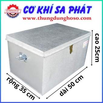 Thùng tôn đựng hồ sơ, thùng đựng tài liệu, giấy tờ (KT 50 x 35 x 25cm), kích thước chuẩn đựng bìa còng, file càng cua, tài liệu A3,A4