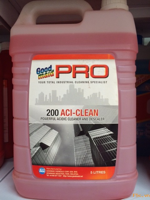 Chất tẩy rửa vết bẩn cứng đầu rỉ sét goodmaid pro gmp 200 aci-clean 5 lít - giá sỉ