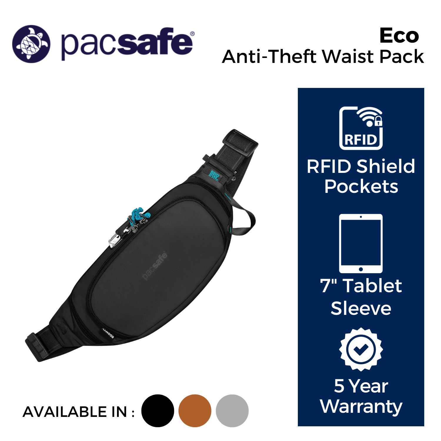 Pacsafe Coversafe S100 Anti-Theft Secret Waist Band