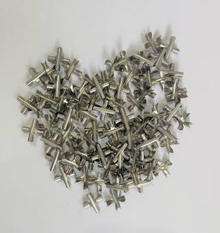 Kẹp chữ thập chuyên dùng cho lưới an toàn, khoá cáp chữ thập lưới an toàn ban công, cửa sổ, kẹp chì