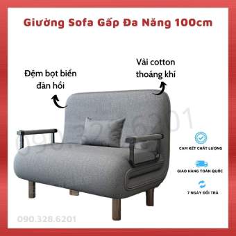 Ghế sofa gấp đa năng 100cm - Giường ghế gấp đa năng kiêm giường nằm cao cấp