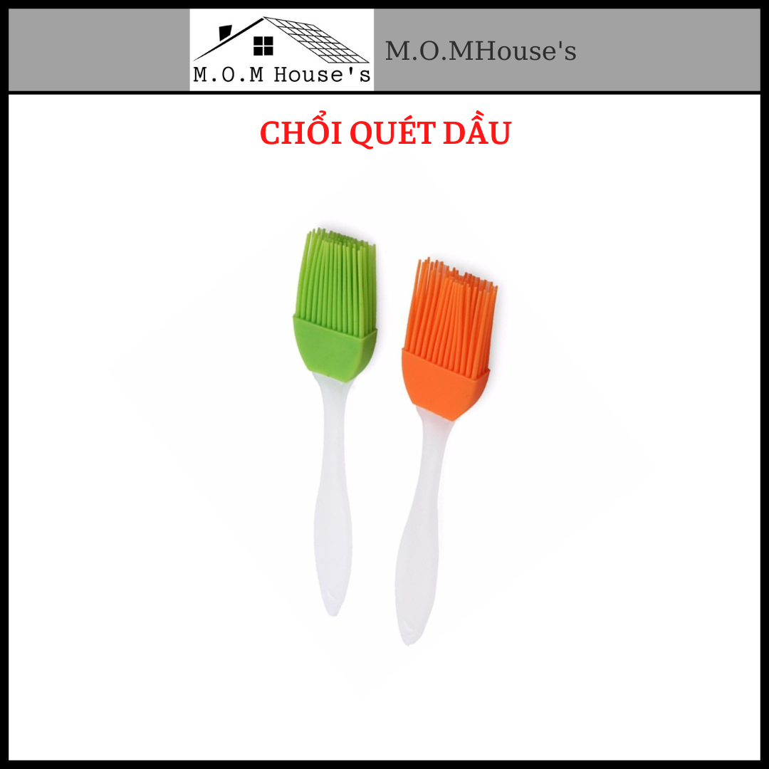 Chổi quét dầu, thực phẩm Silicon dụng cụ làm bánh nấu ăn_Chổi, cọ quét dầu ăn đa năng cho nhà bếp_M.O.M House's