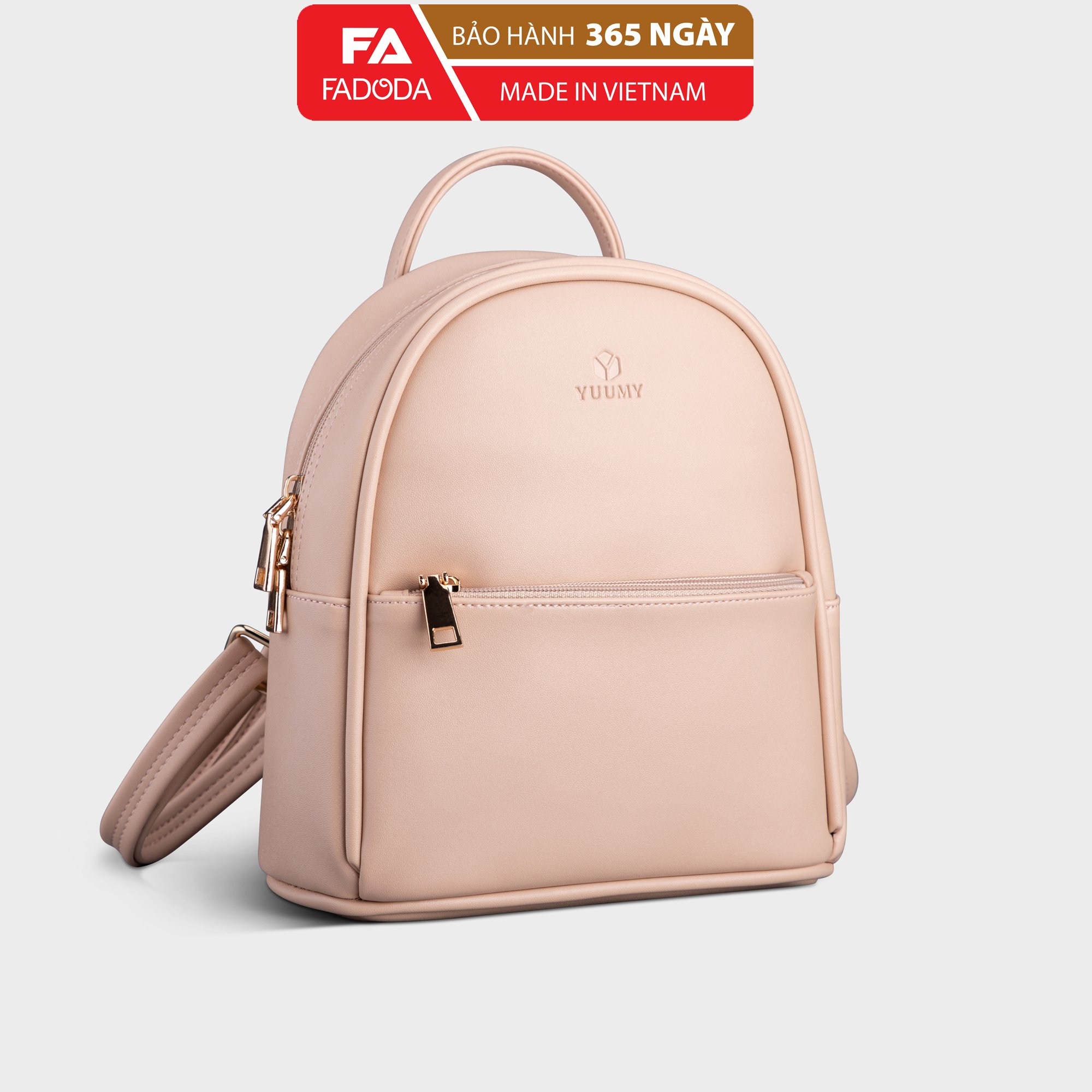 Balo nữ thời trang YUUMY YBA31 kiểu dáng dễ thương,phù hợp đi chơi, đi làm, da tổng hợp cao cấp.