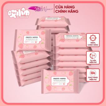 Gói 10 miếng khăn giấy ướt không cồn bảo vệ da Oxilim Nội địa Trung Siêu dai