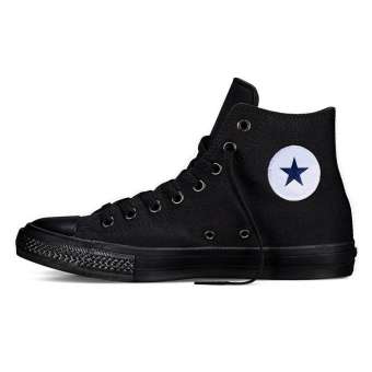 Giày Vải Sneaker Bata Thể Thao CK2 Cổ Cao Full Đen Nữ