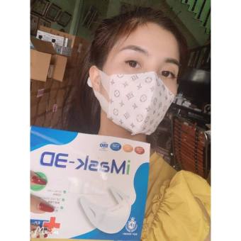 Hộp 50 chiếc khẩu trang 3D mask họa tiết L.V