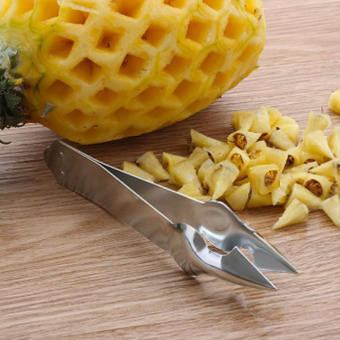 Dụng Cụ Gắp Mắt Dứa Thần Tốc Bằng Thép Cứng , Dụng Cụ Lấy  Mắt Dứa Bằng Thép Không Gỉ Nhanh Gọn Tiện Lợi ,  Dao Gọt Lấy Mắt Thơm Siêu Nhanh,Nhíp Gắp Mắt Dứa Thép Không Gỉ Siêu Đa Năng