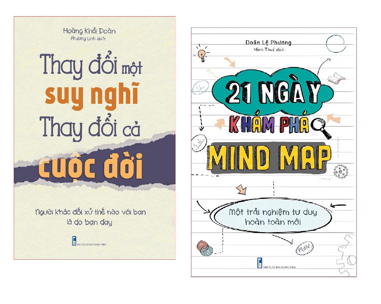 Sách : thay đổi một suy nghĩ thay đổi cả cuộc đời + 21 ngày khám phá mind map