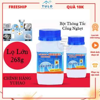 Bột Thông Tắc Cống YUHAO đa năng Cực Mạnh -Bột Thông Tắc Cống,Bột Thông tắc,Thông Đường Ống, Thông Bồn Cầu, thông tắc dầu mỡ 68G TuLo