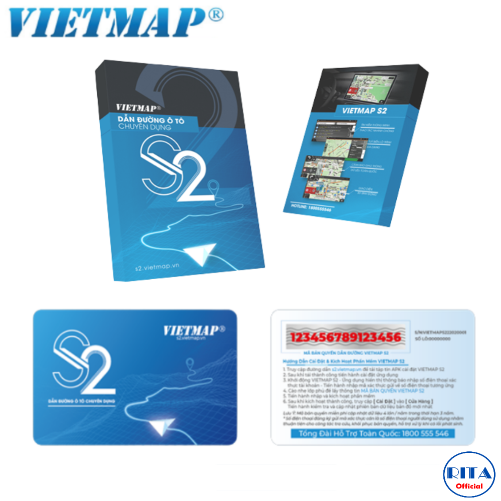 Phần mềm bản quyền vietmap s2