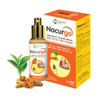 Nacurgo màng sinh học băng vết thương, tránh nhiễm trùng dạng xịt - Chai 12ml